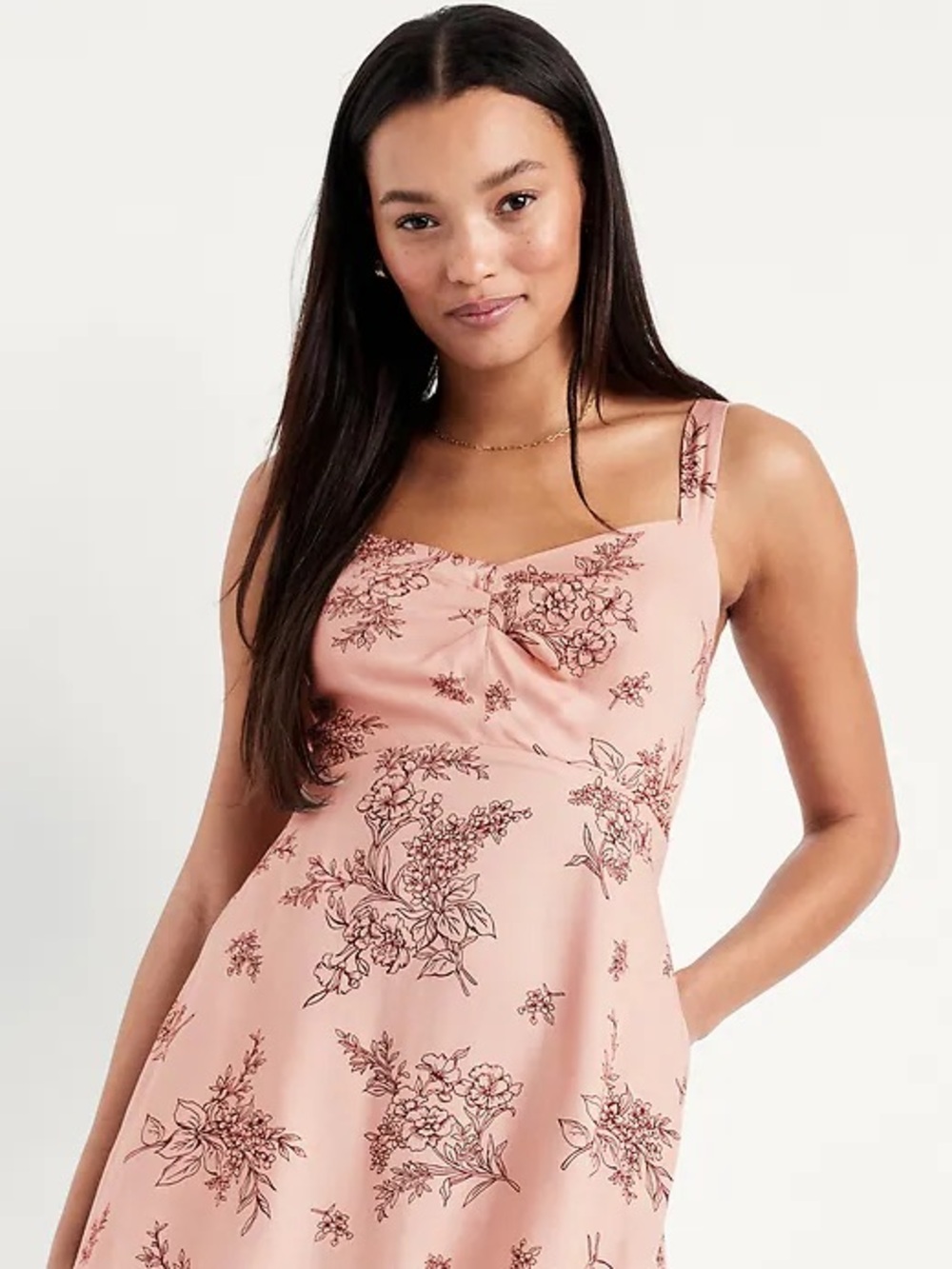 Old Navy Blush Pink Floral Dress